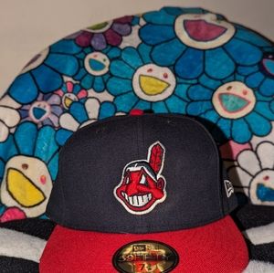 Cleveland Indians fitted hat (old logo)